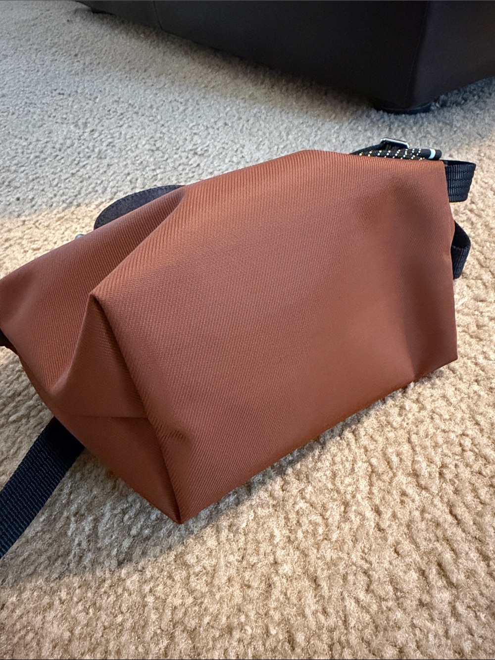 Longchamp LE Pliage Energy XS Handbag Crossbody Bag - Chocolate (Brown) - Picture 4 of 7